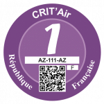 Label Crit'air 1