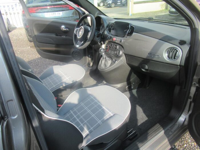 Fiat 500 1.2 69 CH ECO PACK LOUNGE ORIGINE FRANCE TVA RECUPERABLE – Image 10